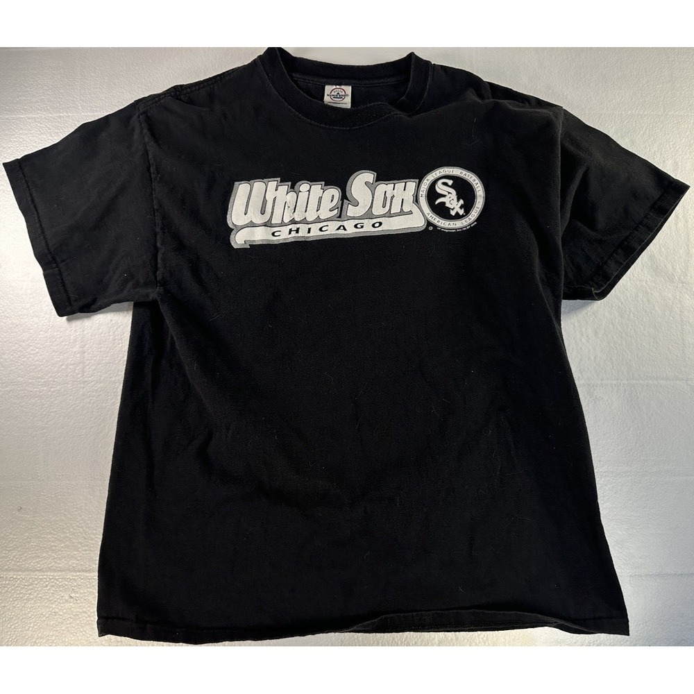 VTG‎ Chicago White Sox MLB Baseball Men's Black Shirt Size XL